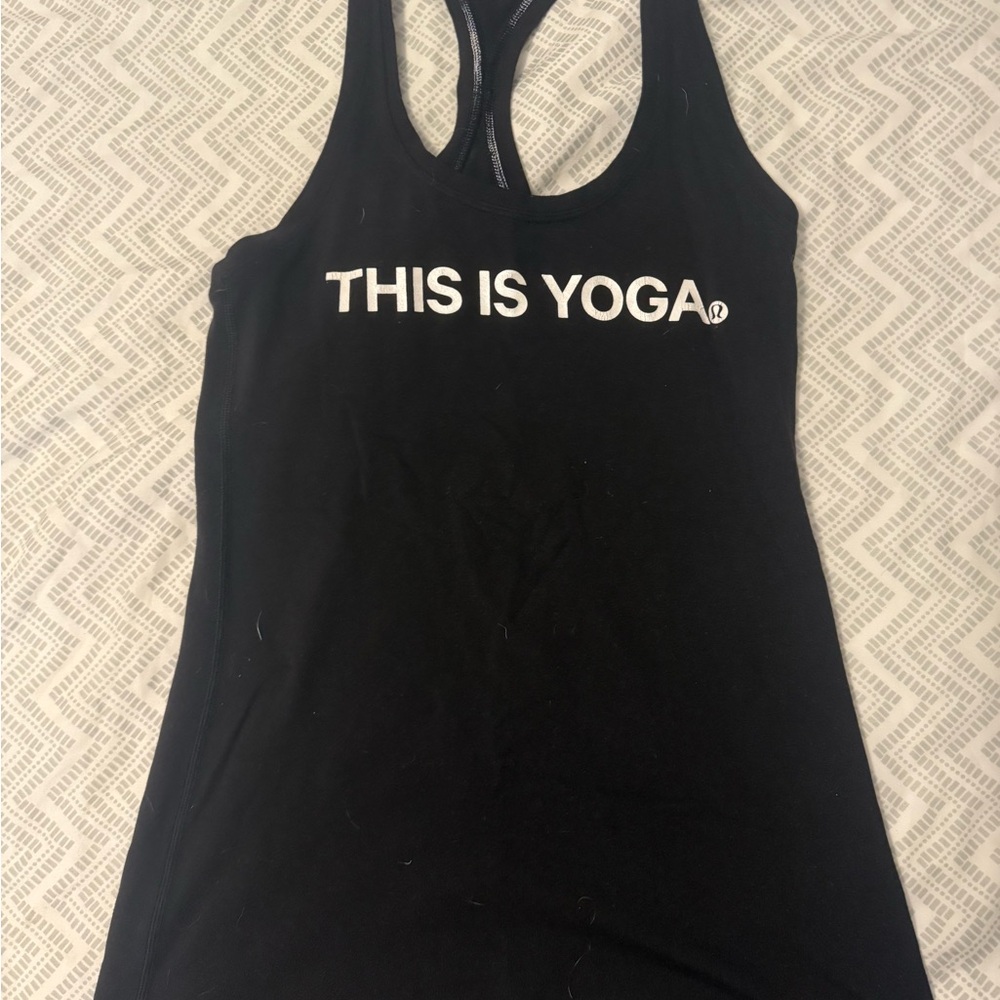 Lululemon Black Yoga Tank Top